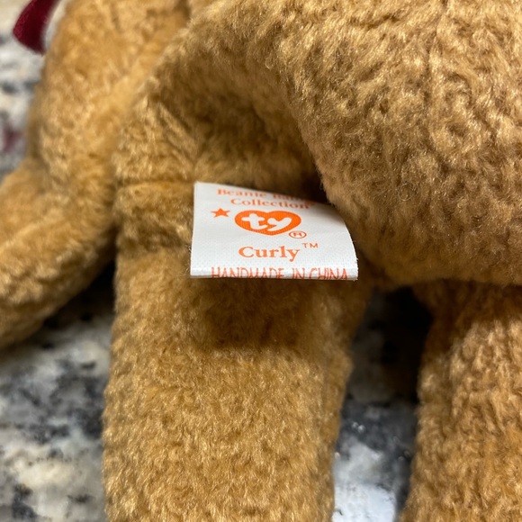 Beanie Baby - Brown Curly Bear WITH ERRORS Very Nice Looking! - Picture 6 of 7